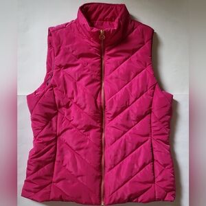 Michael kors women's Quilted puffer Vest Size M Pink